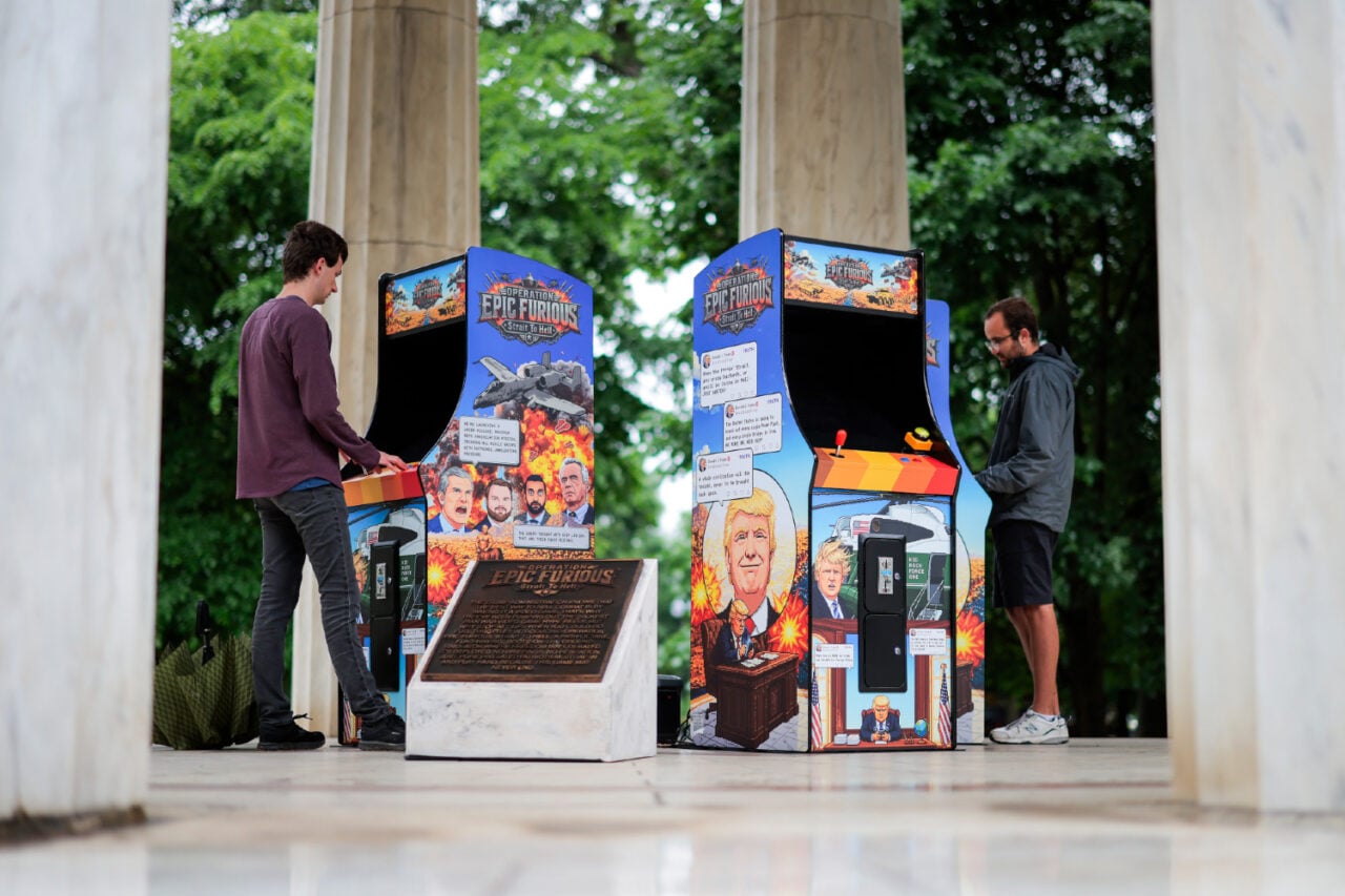 Activists Install Arcade Game Mocking Trump on the National Mall. You Can Play It in Your Browser Right Now