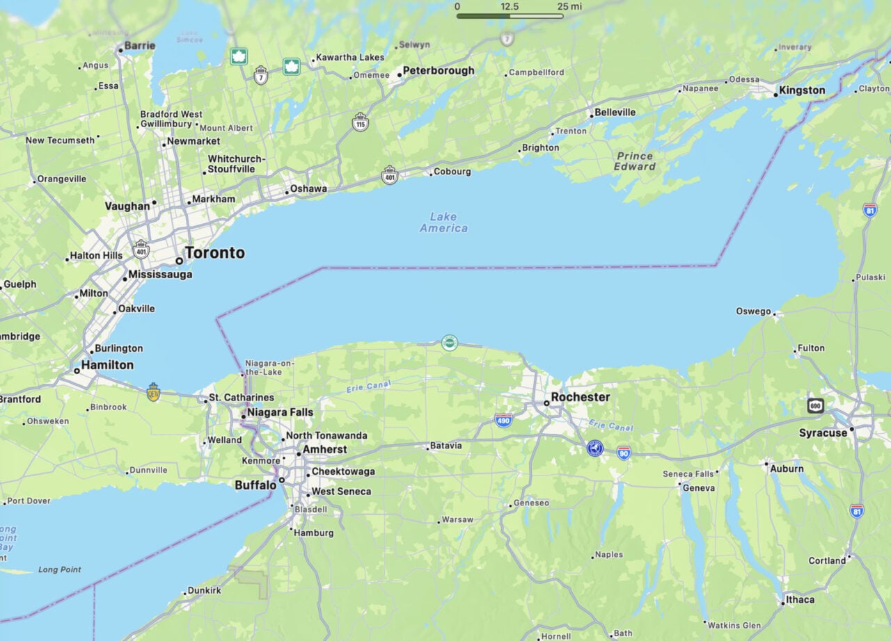 John Ternus Era at Apple Kicks Off With the Changing of Lake Ontario to ‘Lake America’